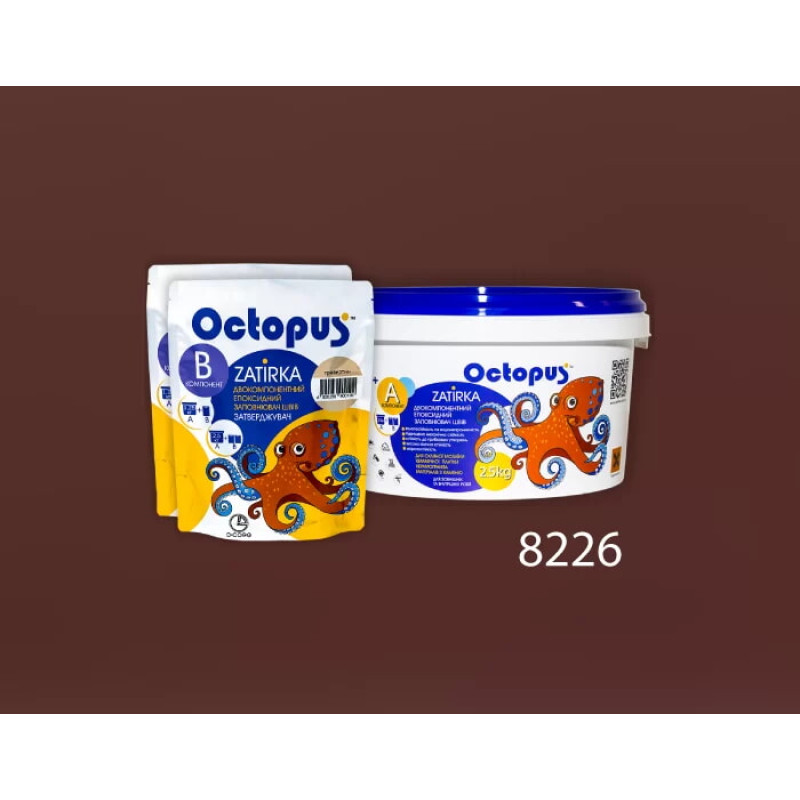Епоксидна двокомпонентна  фуга Octopus Zatirka колір 8226 2,5 кг (8226-2)