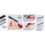 Нож универсальный KNIPEX CutiX (90 10 165 BK) – Фото №3