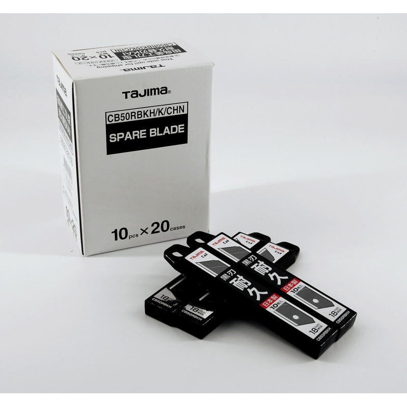 Леза сегментні TAJIMA CB50RBKH 18 мм чорні 10 шт (1102-2572)
