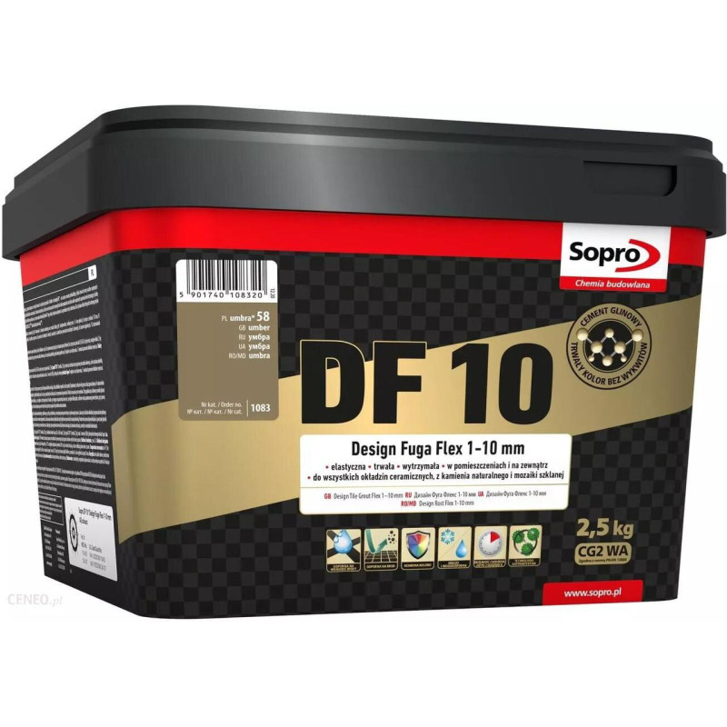 Фуга для швів Sopro DF 10 1083 умбра №58 (5 кг) (1083/5)