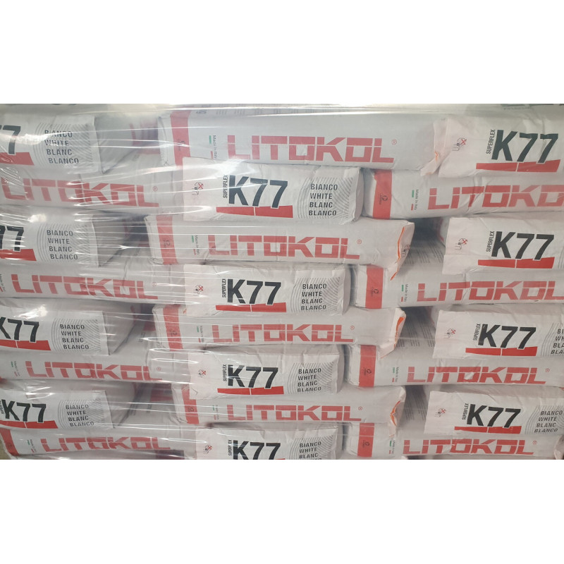 Клей на цементной основе Litokol SUPERFLEX K77 20 кг C2TES1, белый (K77B0020)