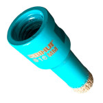 Коронка алмазная BIHUI TURBO Ø 16 мм для сухого сверления М14 (DBDF16) – Фото №3