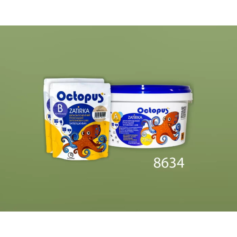 Епоксидна двокомпонентна  фуга Octopus Zatirka колір 8634 2,5 кг (8634-2)
