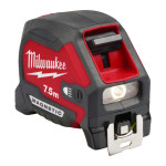 Рулетка с подсветкой 7.5 метра LED магнитная MILWAUKEE (4932492469) – Фото №1