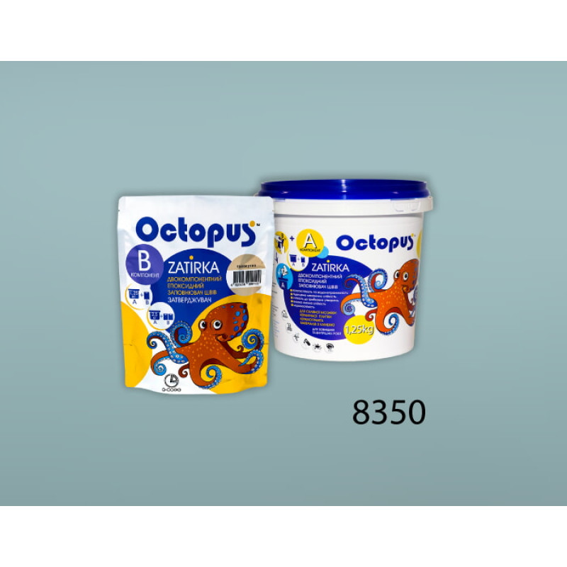 Эпоксидная двухкомпонентная затирка Octopus Zatirka цвет 8350 1,25 кг (8350-1)