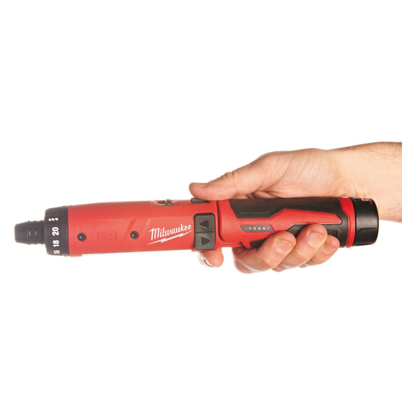 Отвертка аккумуляторная MILWAUKEE M4 D-202B (+ зарядное устройство, 2 акум.Х2Ач) (4933440475)