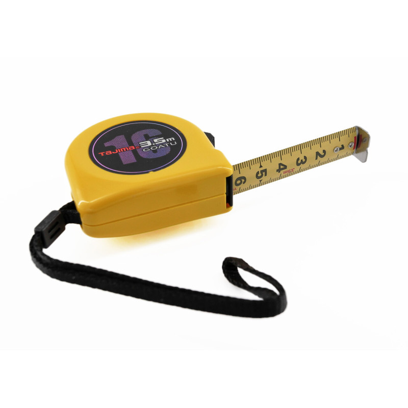 Рулетка строительная TAJIMA GOATU HI LOCK L16-35 усиленная лента 16 мм х 3,5 м (1001-2437)