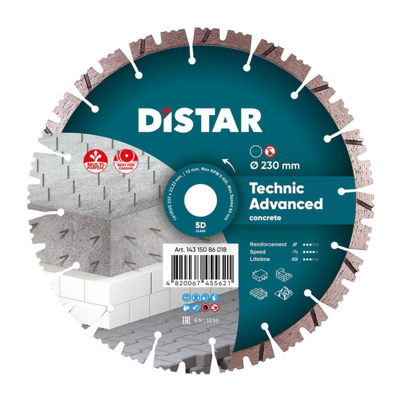 Круг алмазный отрезной 1A1RSS 232 Technic Advanced (14315086018)