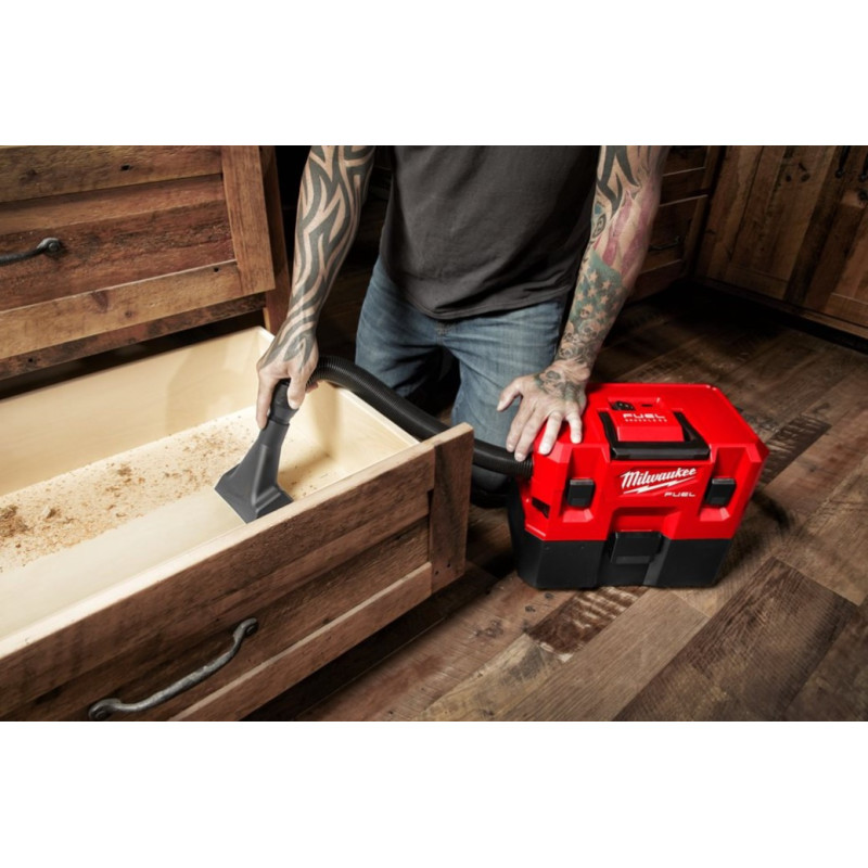 Пилосос акумуляторний для води та сухого мусора MILWAUKEE M12 FUEL FVCL-0 (4933478186)