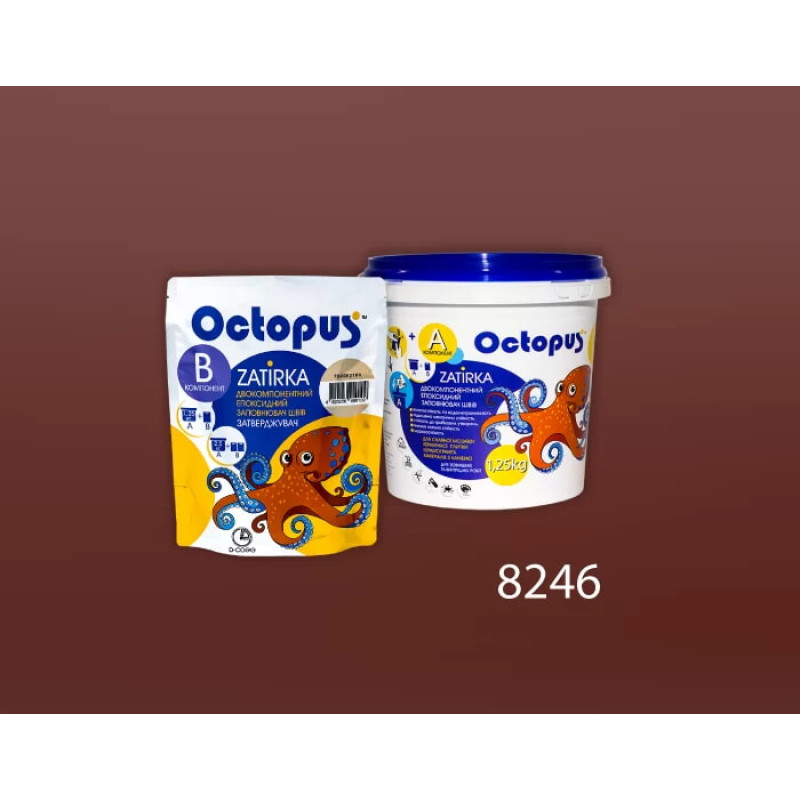 Епоксидна двокомпонентна  фуга Octopus Zatirka колір 8246 1,25 кг (8246-1)
