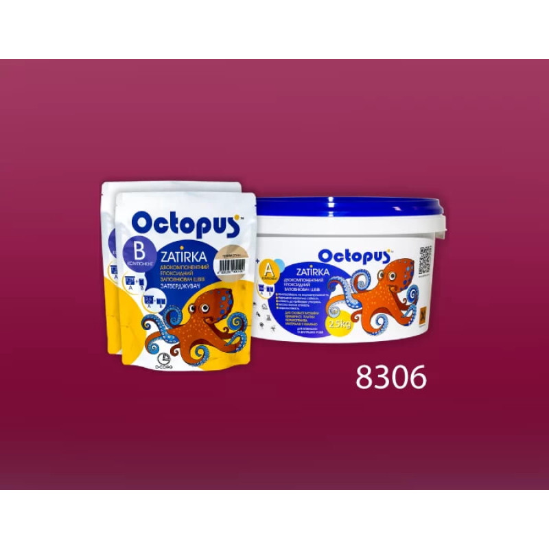 Эпоксидная двухкомпонентная затирка Octopus Zatirka цвет 8306 2,5 кг (8306-2)