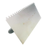 Шпатель зубчастий зуб 4 мм 270х130 мм із нержавіючої сталі Kubala (0261) – Фото №2