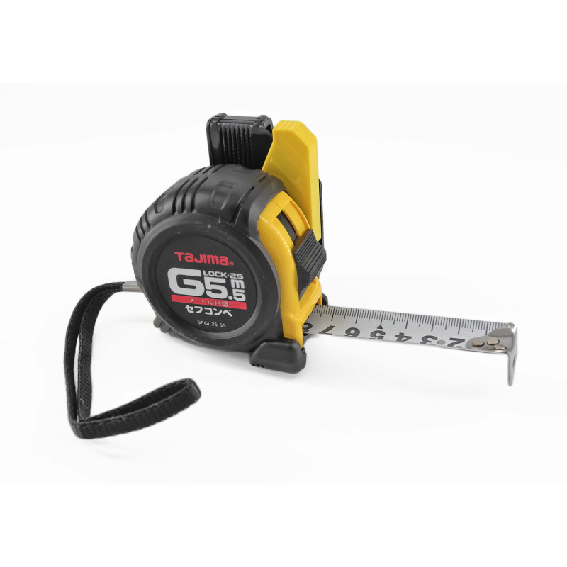 Рулетка будівельна TAJIMA G7 LOCK SFG7LM2550 магнітна удароміцна посилена стрічка 5,0 м (1001-1660)