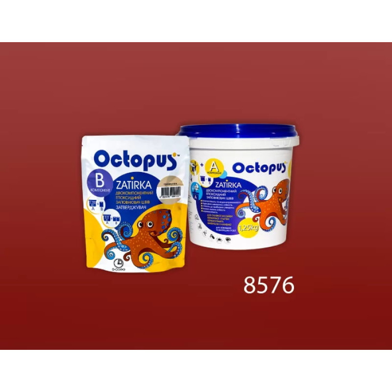 Епоксидна двокомпонентна  фуга Octopus Zatirka колір 8576 1,25 кг (8576-1)