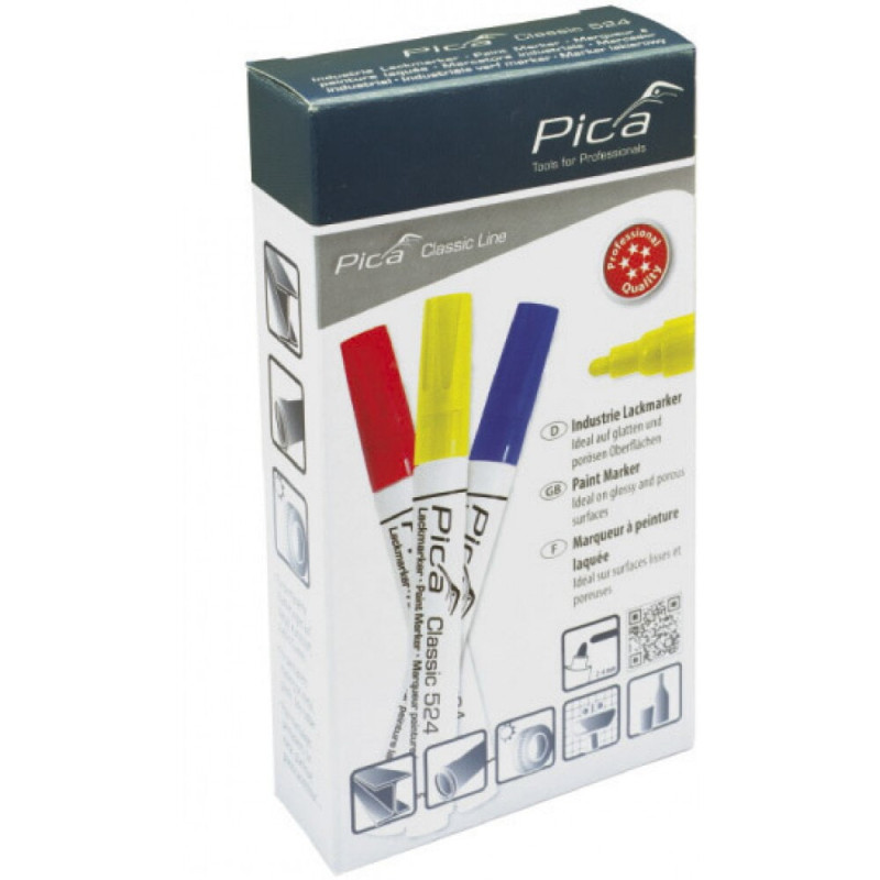 Маркер водяной промышленный Pica Classic 524/40 Industry Paint Marker красный (524/40)