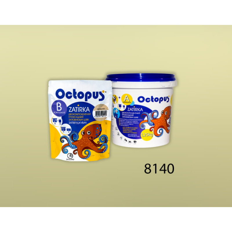 Епоксидна двокомпонентна  фуга Octopus Zatirka колір 8140 1,25 кг (8140-1)