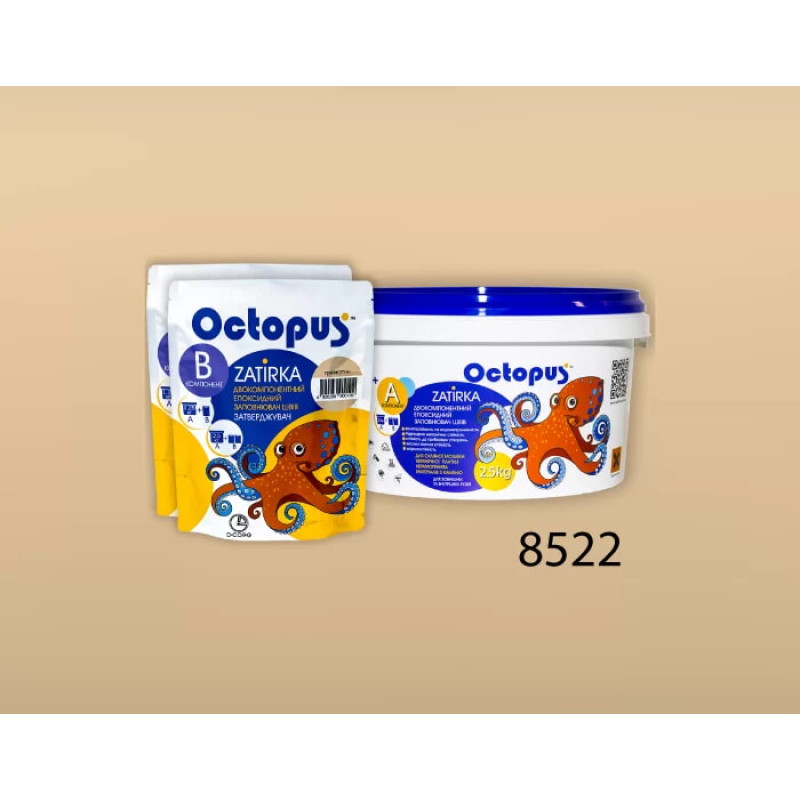 Эпоксидная двухкомпонентная затирка Octopus Zatirka цвет 8522 2,5 кг (8522-2)