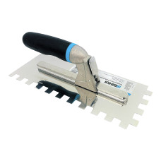 Шпатель BIHUI зубчатый зубчатый 12мм с быстросъемной ручкой 280х115 мм (PT28012)