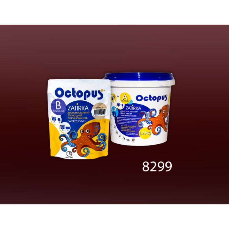 Епоксидна двокомпонентна  фуга Octopus Zatirka колір 8299 1,25 кг (8299-1)