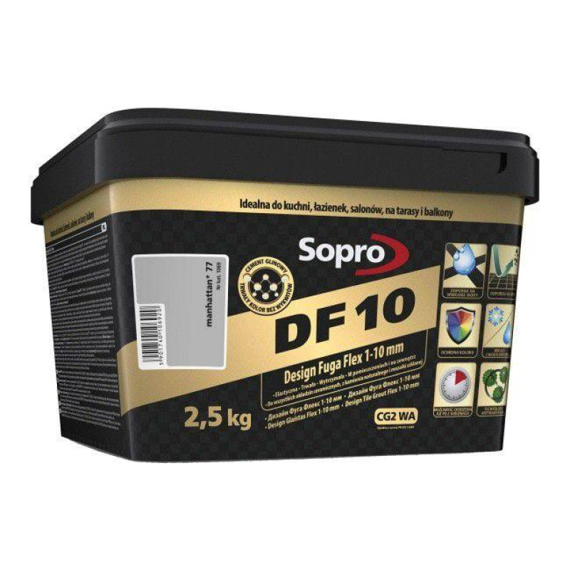 Фуга для швів Sopro DF 10 1069 манхеттен №77 2,5 кг (1069/2,5)