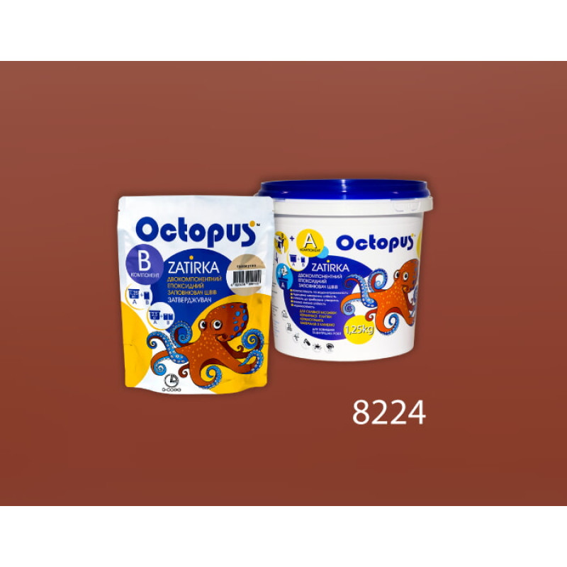 Епоксидна двокомпонентна  фуга Octopus Zatirka колір 8224 1,25 кг (8224-1)