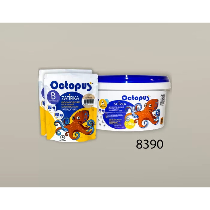 Епоксидна двокомпонентна  фуга Octopus Zatirka колір 8390 2,5 кг (8390-2)