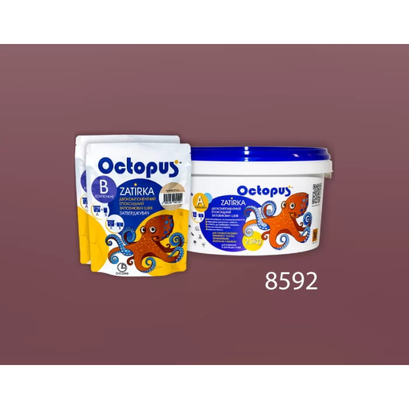 Епоксидна двокомпонентна  фуга Octopus Zatirka колір 8592 2,5 кг (8592-2)