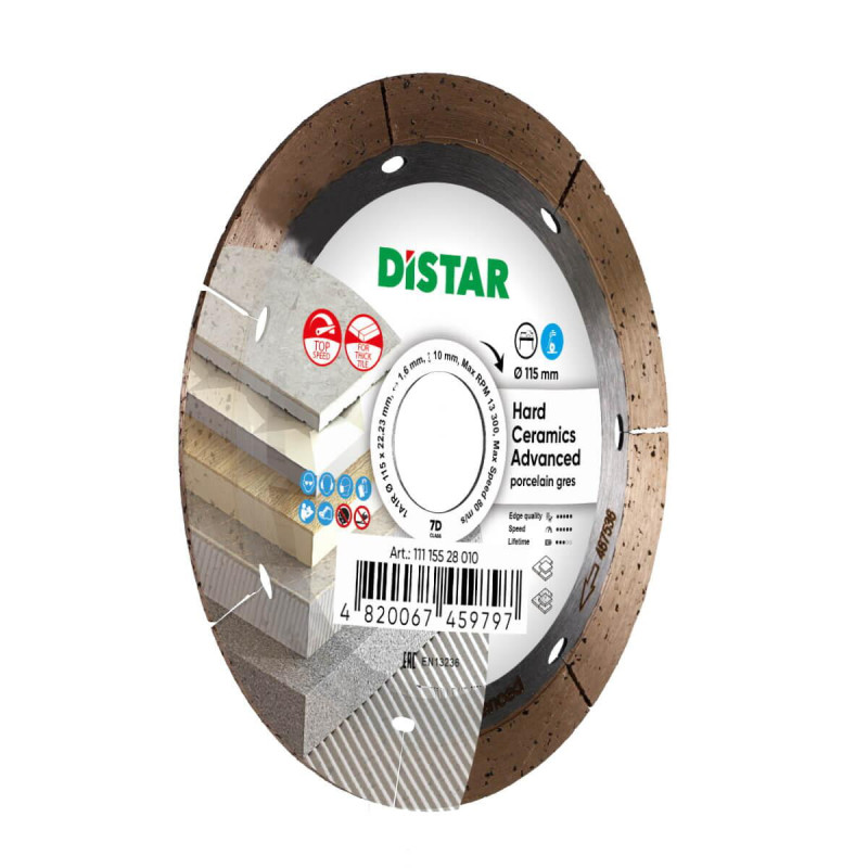 Круг алмазний вiдрiзний 1A1R 115 Hard ceramics Advanced (11115528010)