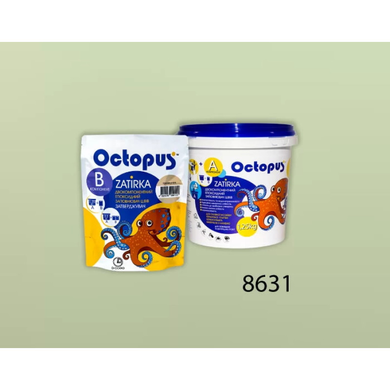 Епоксидна двокомпонентна  фуга Octopus Zatirka колір 8631 1,25 кг (8631-1)