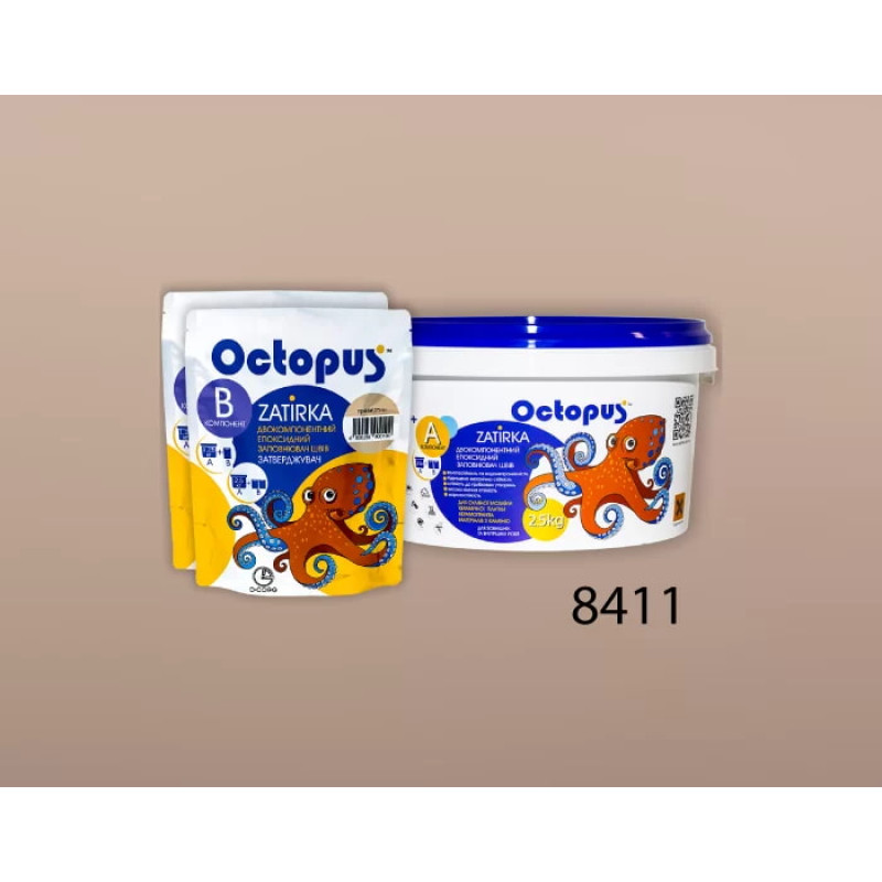 Епоксидна двокомпонентна  фуга Octopus Zatirka колір 8411 2,5 кг (8411-2)