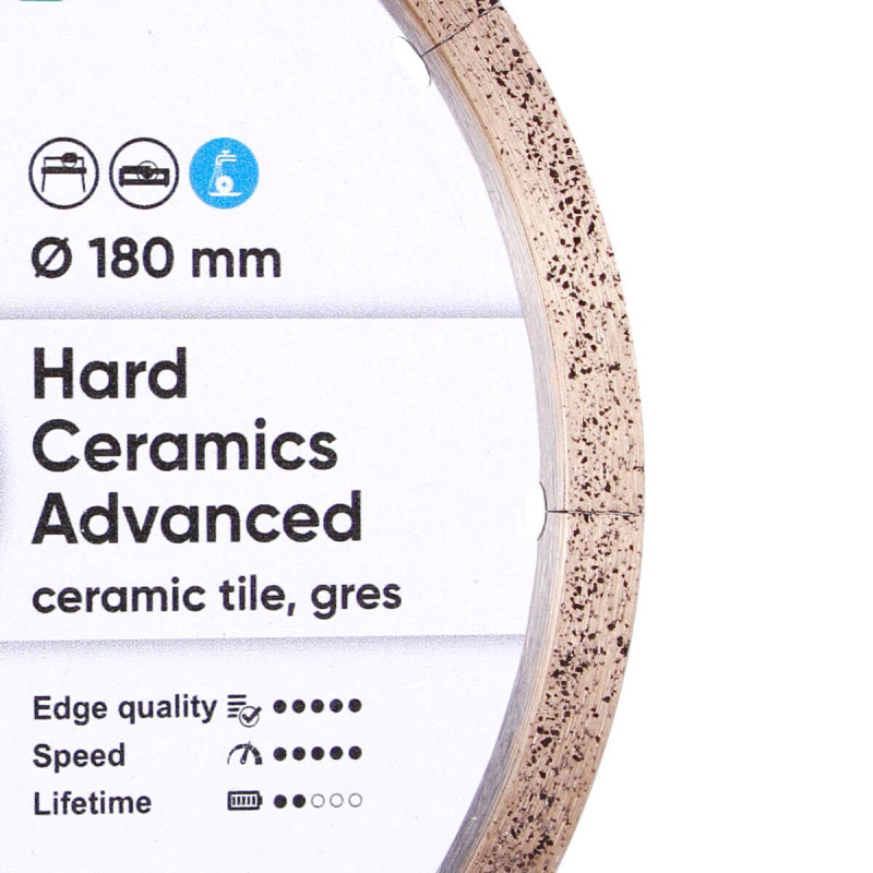 Круг алмазний вiдрiзний 1A1R 180 Hard ceramics Advanced (11120528014)