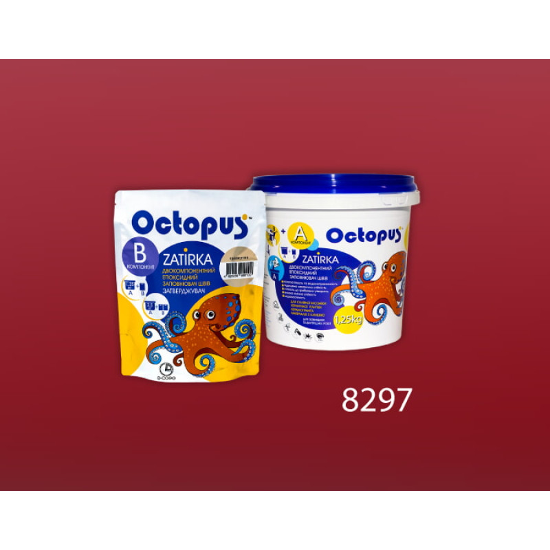 Епоксидна двокомпонентна  фуга Octopus Zatirka колір 8297 1,25 кг (8297-1)