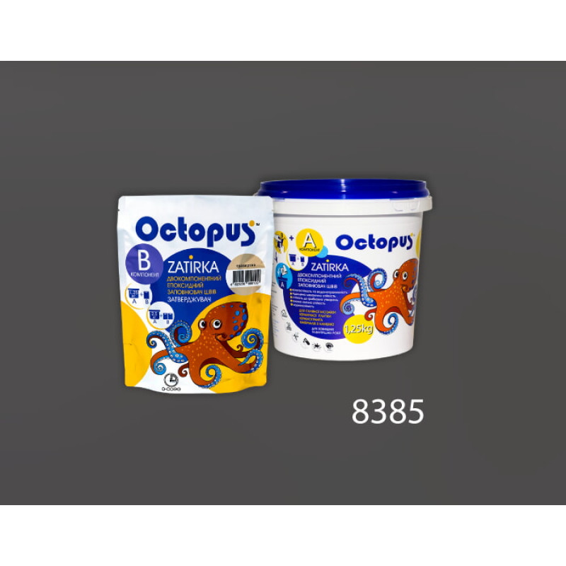 Епоксидна двокомпонентна  фуга Octopus Zatirka колір 8385 1,25 кг (8385-1)