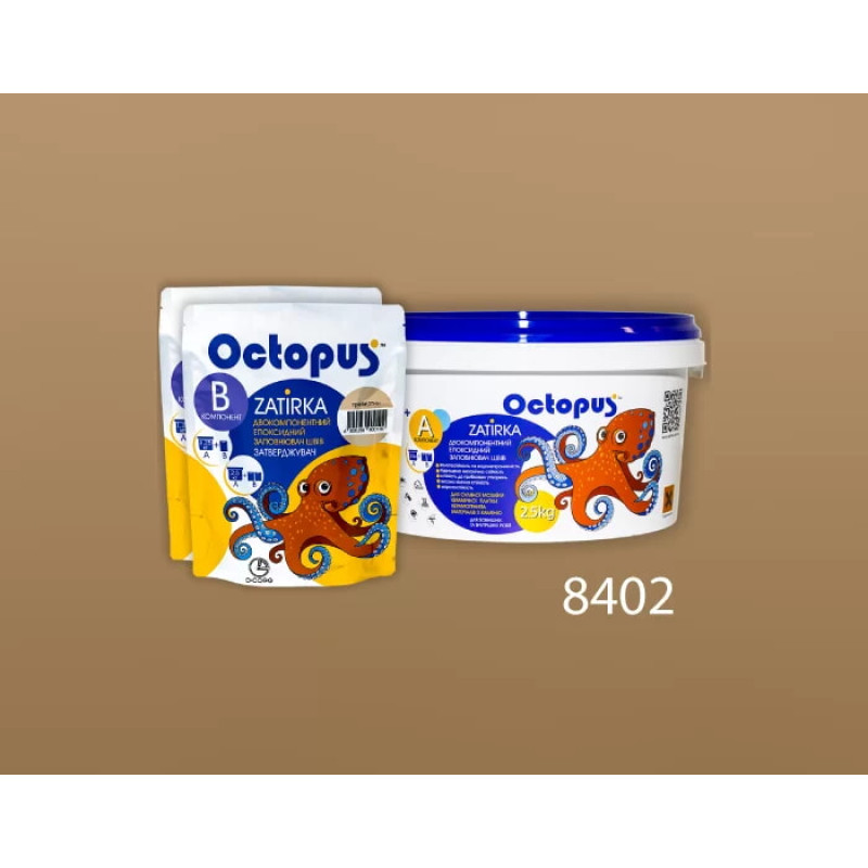 Эпоксидная двухкомпонентная затирка Octopus Zatirka цвет 8402 2,5 кг (8402-2)