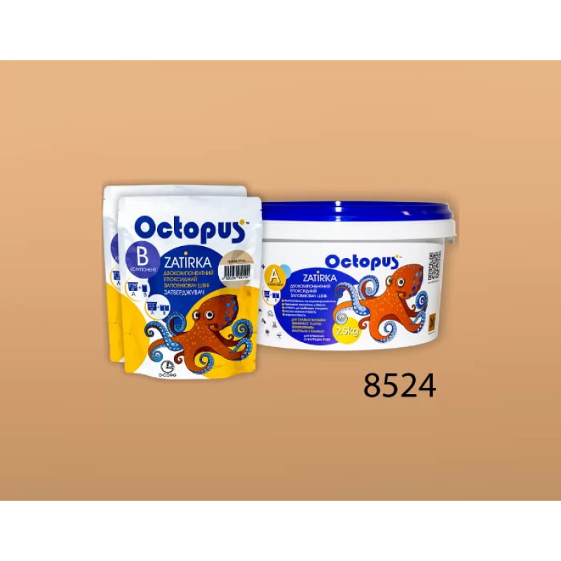 Эпоксидная двухкомпонентная затирка Octopus Zatirka цвет 8524 2,5 кг (8524-2)