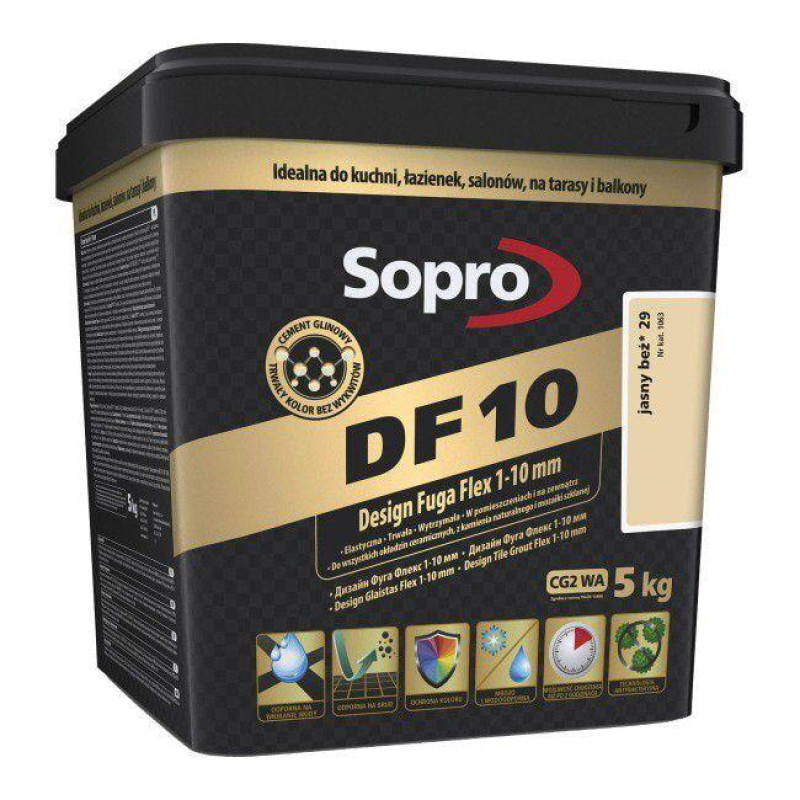 Фуга для швов Sopro DF 10 1063 светло-бежевая №29 (5 кг) (1063/5)