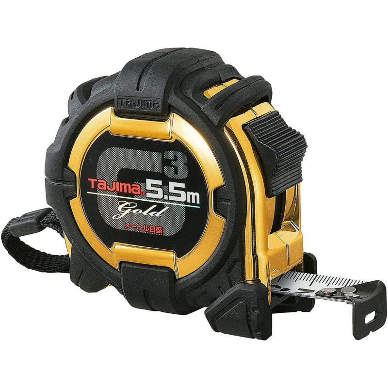 Рулетка строительная TAJIMA G3 LOCK G3GL25-55BL ударопрочная 25 мм х 5,5 м (1001-1663)