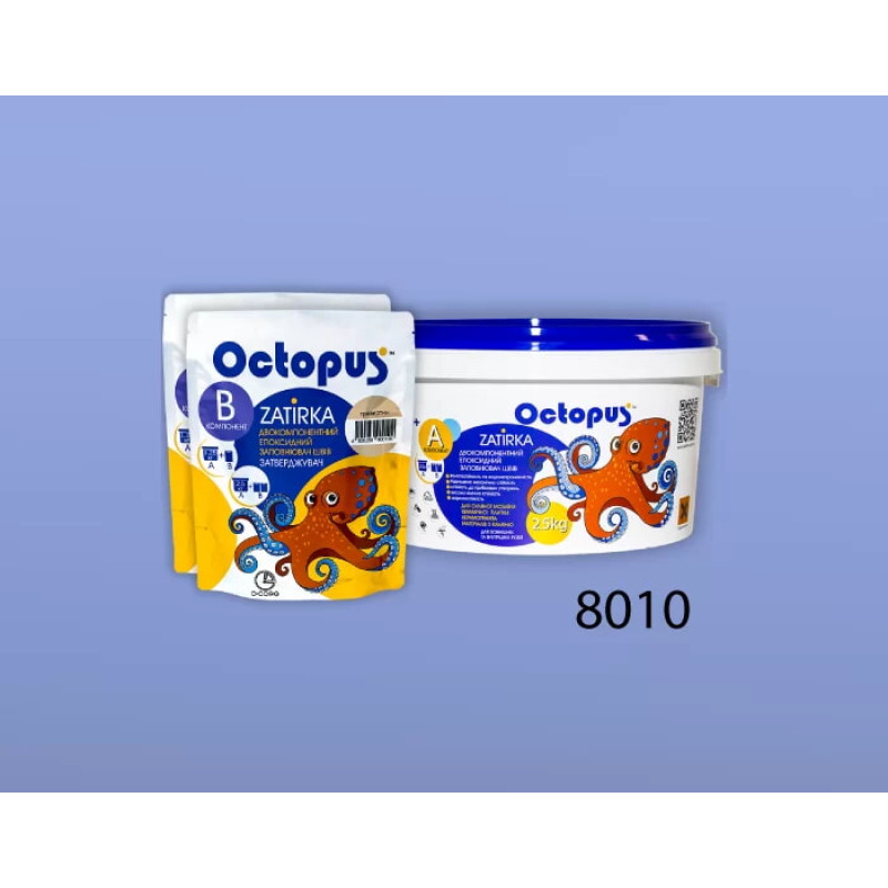 Епоксидна двокомпонентна  фуга Octopus Zatirka колір 8010 2,5 кг (8010-2)