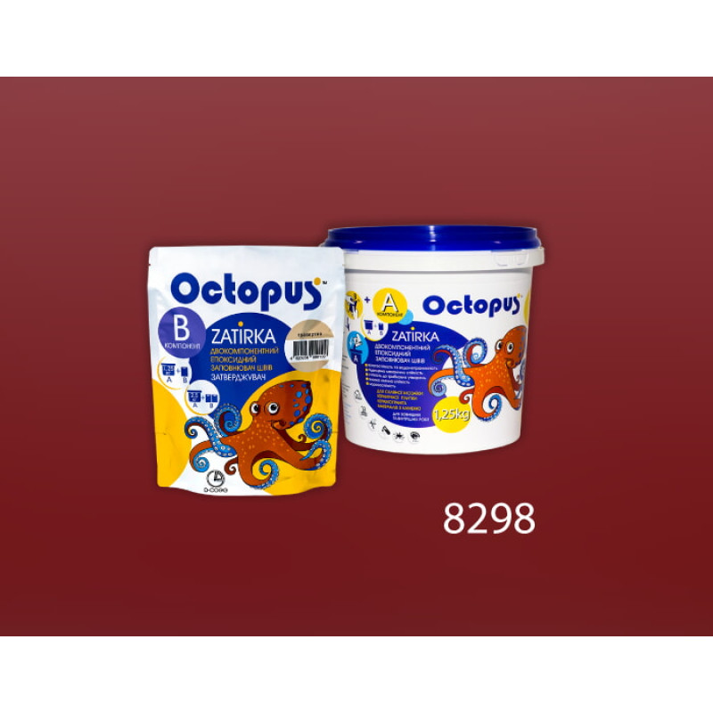Епоксидна двокомпонентна  фуга Octopus Zatirka колір 8298 1,25 кг (8298-1)
