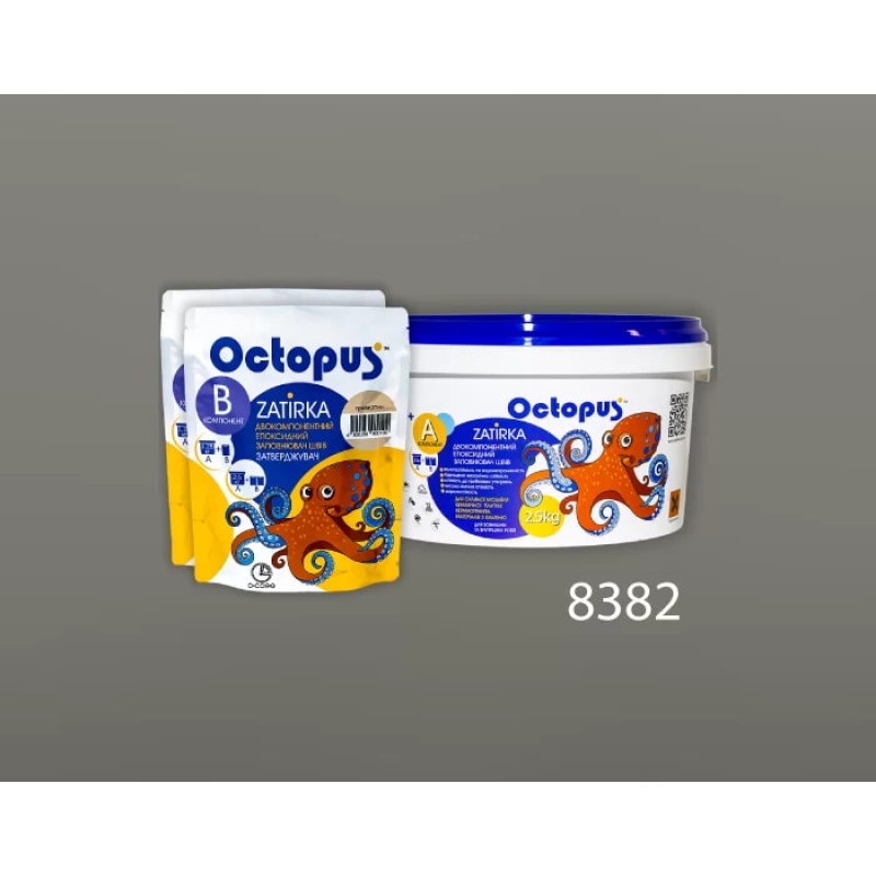 Епоксидна двокомпонентна  фуга Octopus Zatirka колір 8382 2,5 кг (8382-2)