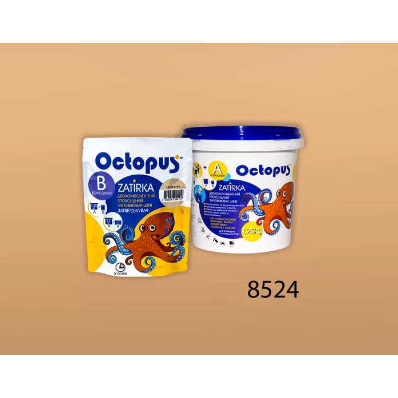Епоксидна двокомпонентна  фуга Octopus Zatirka колір 8524 1,25 кг (8524-1)