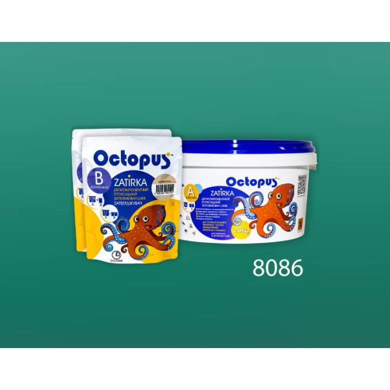 Епоксидна двокомпонентна  фуга Octopus Zatirka колір 8086 2,5 кг (8086-2)