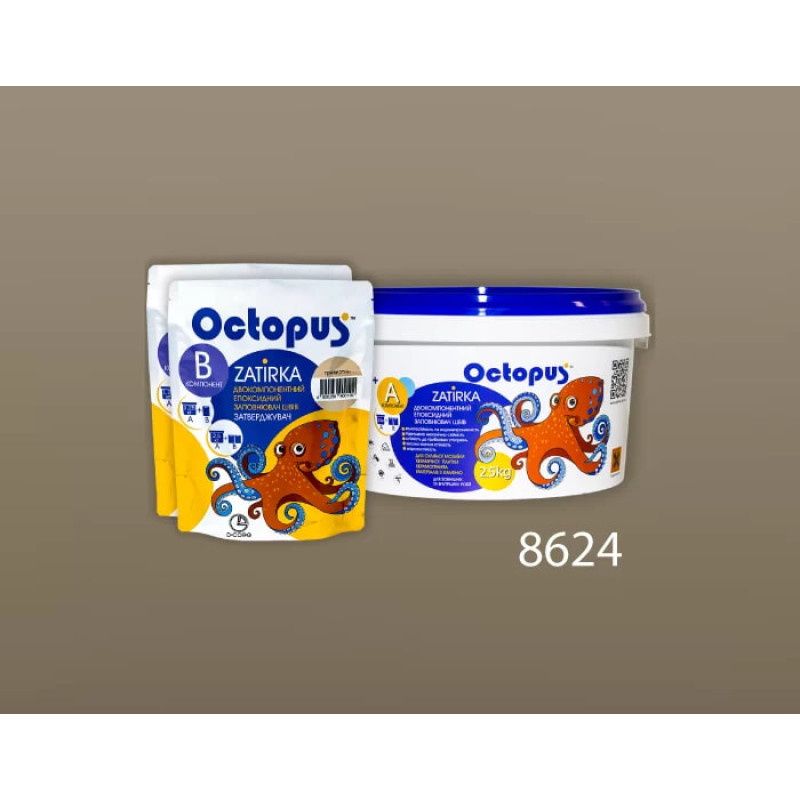 Епоксидна двокомпонентна  фуга Octopus Zatirka колір 8624 2,5 кг (8624-2)