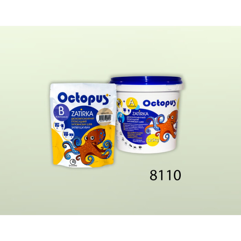Епоксидна двокомпонентна  фуга Octopus Zatirka колір 8110 1,25 кг (8110-1)