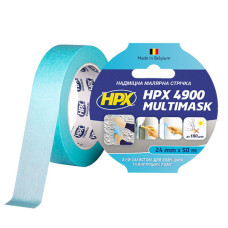 Малярная сверхпрочная лента HPX 4900 MULTIMASK 24 мм х 50 м с УФ-защитой (EW2550)