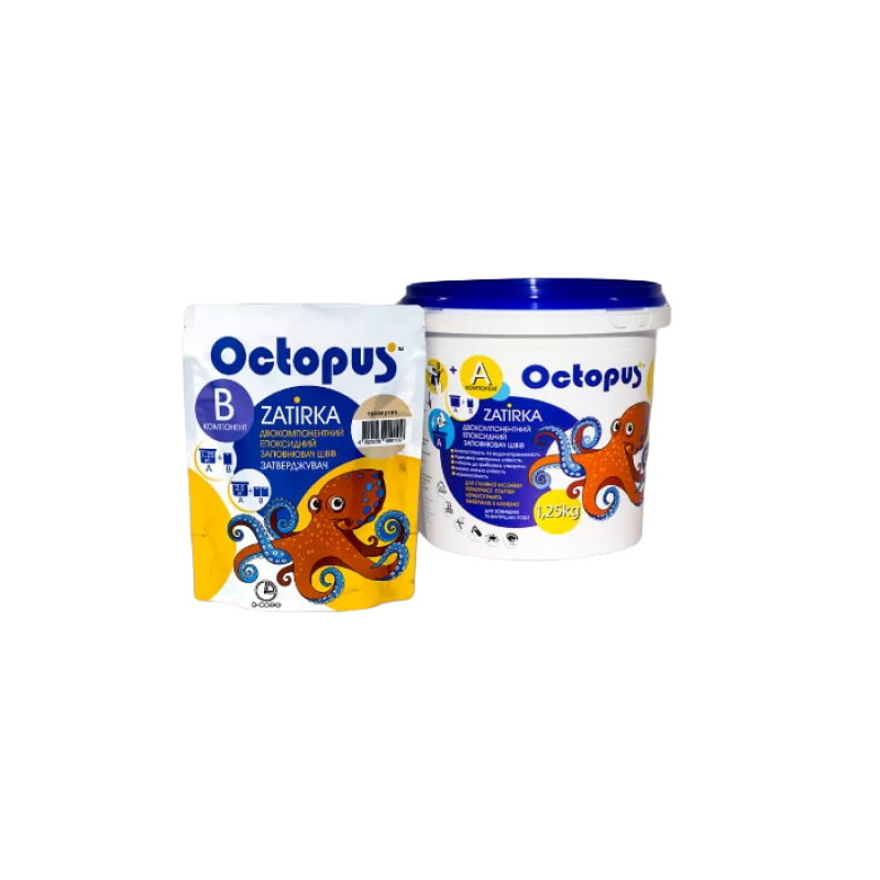 Эпоксидная двухкомпонентная затирка Octopus Zatirka цвет 8454 1,25 кг (8454-1)