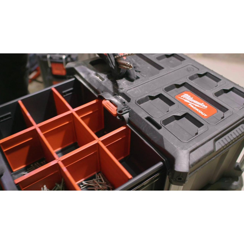 Ящик для інструментів з 3 висувними відсіками MILWAUKEE PACKOUT DRAWER BOX (4932472130)