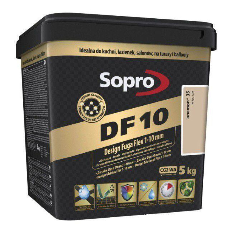 Фуга для швов Sopro DF 10 1079 анемон №35 (5 кг) (1079/5)