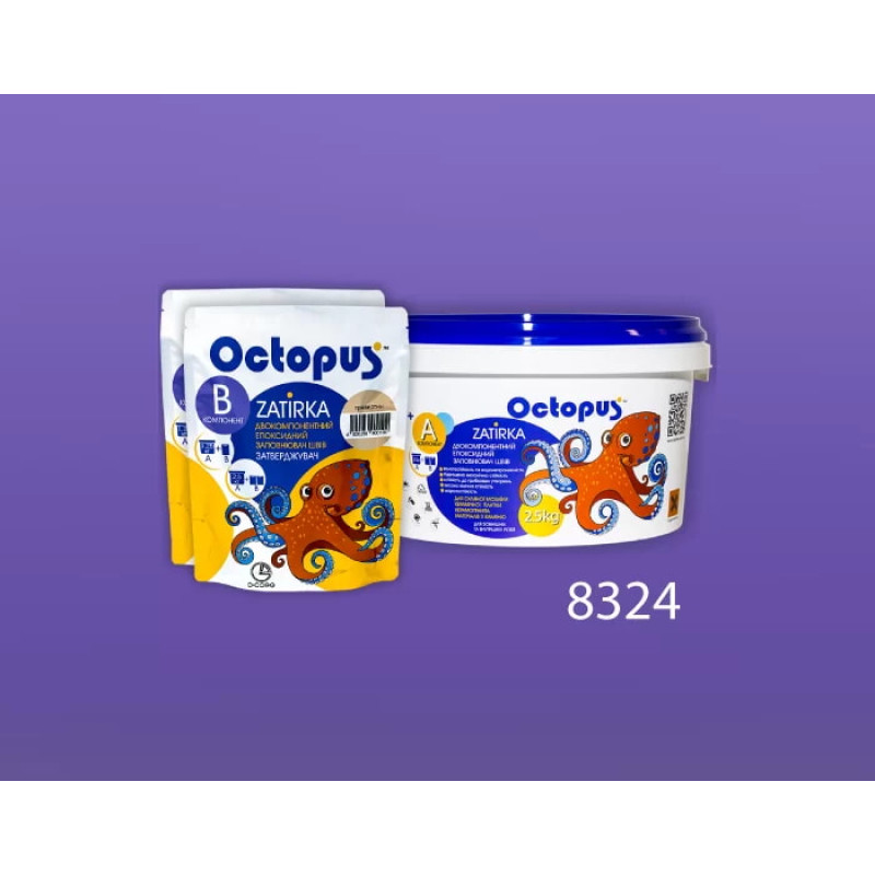 Епоксидна двокомпонентна  фуга Octopus Zatirka колір 8324 2,5 кг (8324-2)