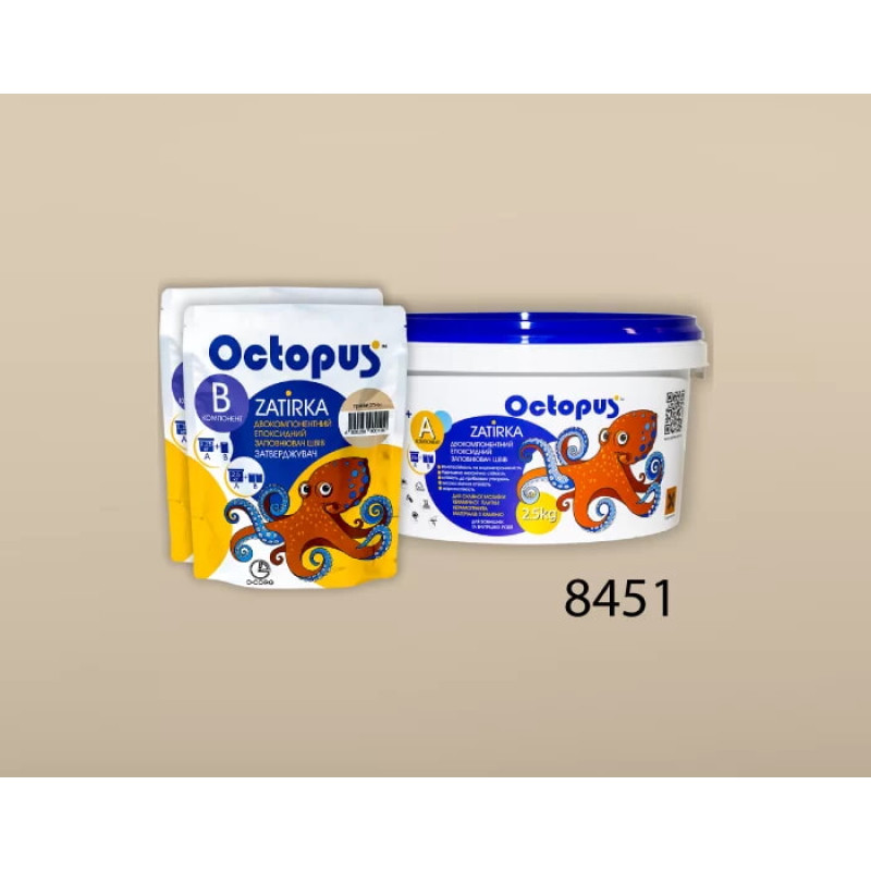 Епоксидна двокомпонентна  фуга Octopus Zatirka колір 8451 2,5 кг (8451-2)